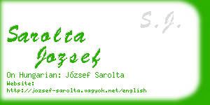 sarolta jozsef business card
